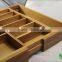 adjustable bamboo tool storage box for household