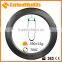 CarbonBikeKits 700c road bicycle u shape dimple carbon clincher rim 25mm wide 80mm deep