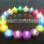 loveable colorful flameless flickering led tealight candle for festival