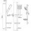 R13 High Quality Rainfall Shower head set/ shower column