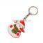 2016 cheap promotional custom made Christmas keyrings keychain for Xmas