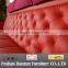 H1066 red leather sectional sofa