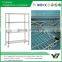 2015 hot sell NSF 150KGS 60x24 inch heavy duty 4 layer chrome hospital wire tire rack with wheels (YB-WS018)