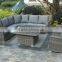 plastic rattan wicker sofa furniture, New design royal corner outdoor sofa set