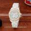 2016 BOSCEN Ladies Fashion White Ceramic Crystal Diamond Watches 3atm Water Resistant