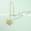 Beautiful hollow butterfly shaped gold plated jewelry pendant necklace