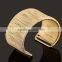 2016 silver stainless steel open cuff bangle bracelets for Women girls jewelry