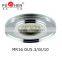 Crystal flat spotlight indoor lighting round ceiling light downlight led MR16 GU5.3 house decoration side lighting