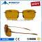 2016 New custom italy design fashion brand TR90 rimless sunglasses