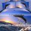 Hot Selling cotton king size Home Designs blue 3D printed bedding sets