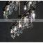 1018-9 high quality Bohemian crystal popular steel pipe 5 Light Bar Chandelier hung a hallway in front of a mirror