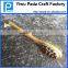 wood dry sisal body brush with massager