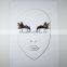 Custom sparkling clown eyelid sticker rhinestone eye tattoo sticker makeup eye sticker factory