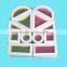 wooden rainbow blocks