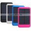 New product 6000mah solar power bank charger body panel 0.7 w solar power