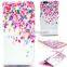 Colourful painted wallet flip cover with card slot for iphone 5