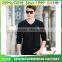 Wholesale cheap price men's 100%cotton long sleeve v neck plain t shirt
