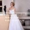 Best selling sweetheart neckline & Appliqued lace bodice of bridesmaid dress