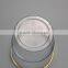 6 OZ Disposable Plastic Gold Rim Cup,Plastic Wine Cup