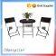 Outdoor garden HDPE rattan style folding table and chair dining set
