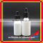 30ml e liquid glass dropper bottle with white glass bottle with eye dropper fast selling