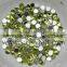 round crystal 3MM acrylic wedding metallic silver plated disc diamond bead flat back for jewelry accessory