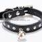 dog collar PU chains custom metal chain dog collar
