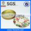 metal tin can with flower printing from manufacturer