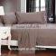Queen size sheet set 100% Cotton 200T Color Bedding set
