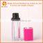 13-14g Empty Pink Cap Transparent Body PVC Lip Gloss Tube