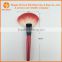 pretty welcomed big newest wood Handle fan cosmetic brush with colored brush