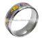 New designs arrive Fashion ring with camo inlay for men and women