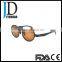 Brown Tint Lenses Retro Round Sun Shade Glasses Dark Lenses Carbon Fiber Sunglasses