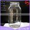 custom logo 1600ml clear round glass mason jar without handle