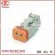 2 pin DT series female electrical connector DT06-2S