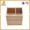 wooden holder with two spaces