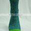 green free knitting sports socks