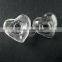 21mm transparent heart shape glass dome cabochon with 3mm hole DIY jewelry supplies 3070068
