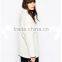Guangzhou Women Clothes Factory Manufactuer 2015 Faux Shearling Coats with Contrast Collar