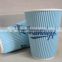 Disposable paper coffee cup, plastic sushi box with lid