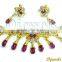 Ruby Necklace Sets, Gold Nacklace Sets, Bridal Jewelry