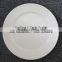 Wholesale 14 Inch Pure Ivory Creamy White Round Shape Custom Design Porcelain Plate Dish With Rim On Sale