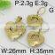 Powell Wholesale Popular China Suppliers Dubai Gold Jewelry Earring Jewelry Set