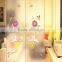 coforful flower design door glass
