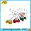 Sweet multi-colored heart shape various fruit flavor lollipop candy