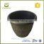 High quality black painted cast iron antique garden flower pot