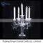 China sale OEM quality wedding glass crystal candelabra with fast delivery