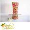 Fabulous Large Wedding Vase Red Yellow Glass Decorative Goblet Blown Mosaic Glass Vases