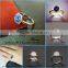 Wholesale Silver Natural Druzy Agate Wedding Rings