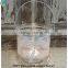 wedding unity candle holders Glass Candle Holder with Metal Trim